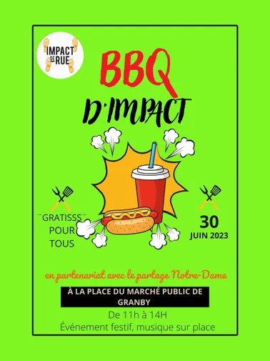 Affiche barbecue d'impact juin 2023